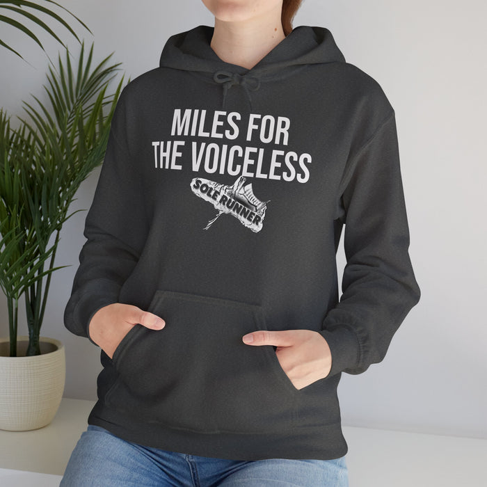 Miles For The Voiceless: Unisex Heavy Blend™ Hooded Sweatshirt