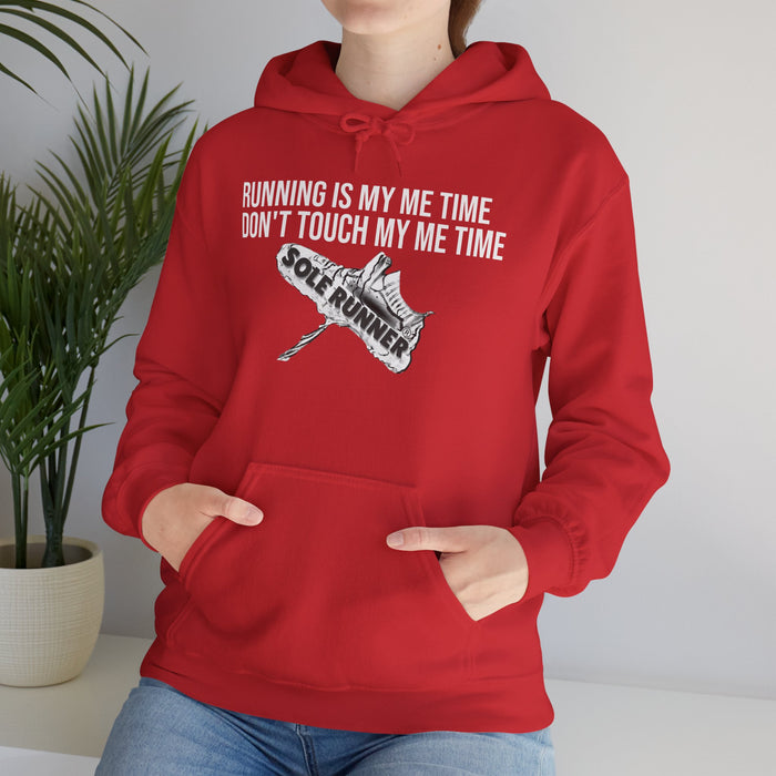 Running Is My Me Time. Don't Touch My Me Time: Unisex Heavy Blend™ Hooded Sweatshirt