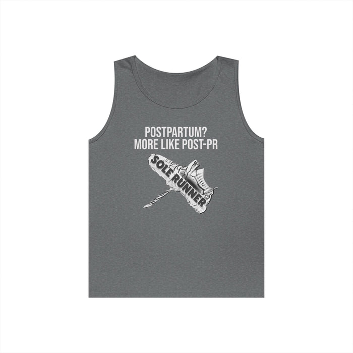 Postpartum? More Like Post-PR: Unisex Heavy Cotton Tank Top