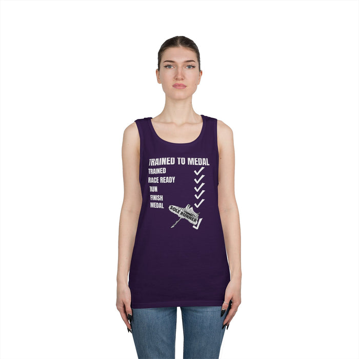 Trained To Medal: Unisex Heavy Cotton Tank Top
