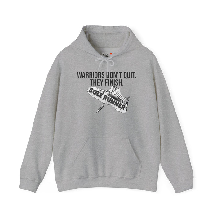 Warriors Don't Quit. They Finish.: Unisex Heavy Blend™ Hooded Sweatshirt