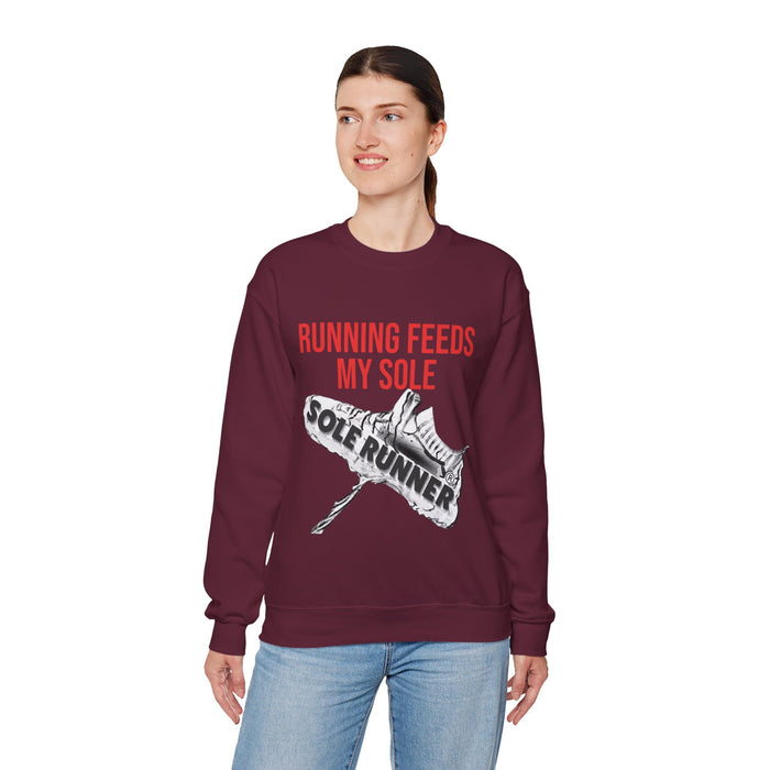 Running Feeds My Sole: Unisex Heavy Blend™ Crewneck Sweatshirt