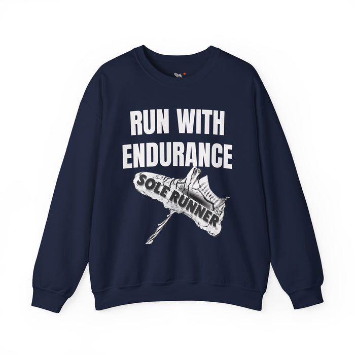 Run With Endurance: Unisex Heavy Blend™ Crewneck Sweatshirt