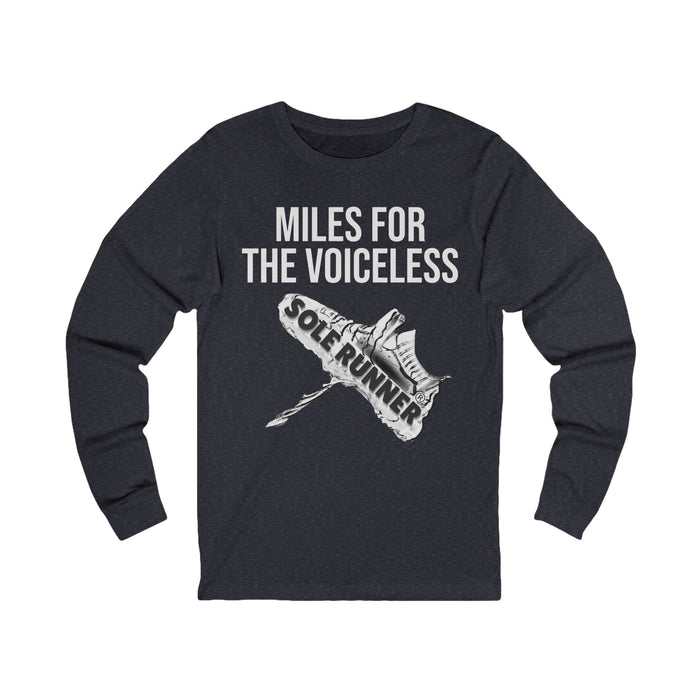 Miles For The Voiceless: Unisex Jersey Long Sleeve Tee
