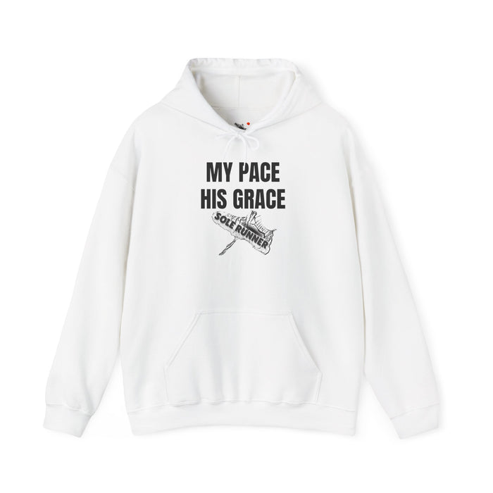 MY PACE. HIS GRACE: Unisex Heavy Blend™ Hooded Sweatshirt