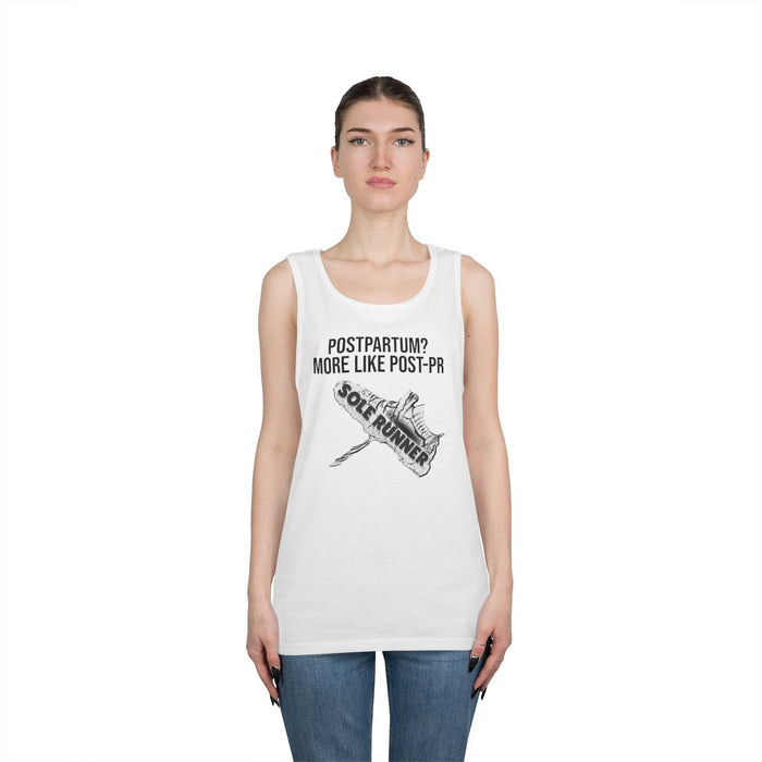 Postpartum? More Like Post-PR: Unisex Heavy Cotton Tank Top