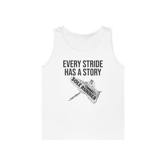 Every Stride Has A Story: Unisex Heavy Cotton Tank Top