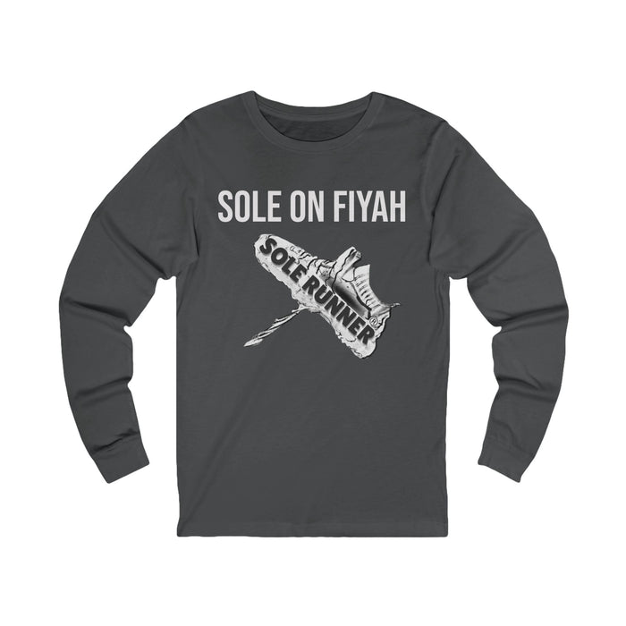Sole On Fiyah: Unisex Jersey Long Sleeve Tee