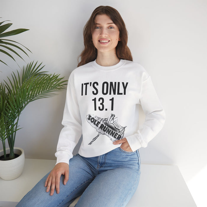It's Only 13.1: Unisex Heavy Blend™ Crewneck Sweatshirt