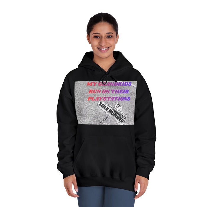 My Grandkids Run On Their Playstations: Unisex DryBlend® Hooded Sweatshirt