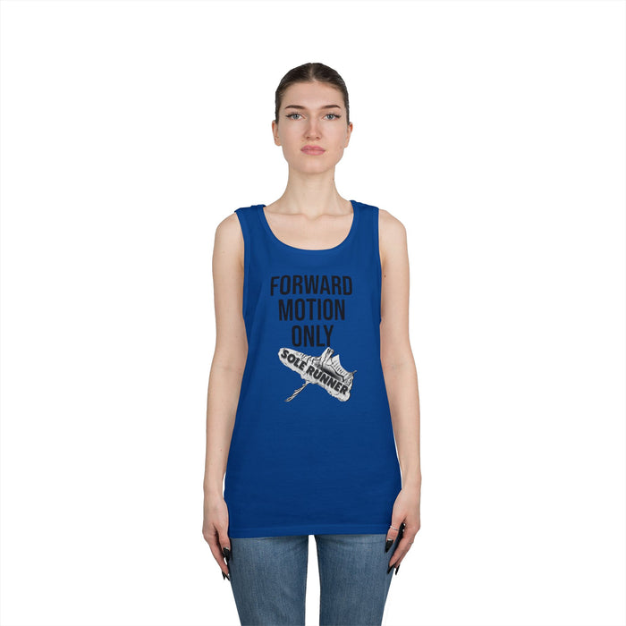 Forward Motion Only: Unisex Heavy Cotton Tank Top