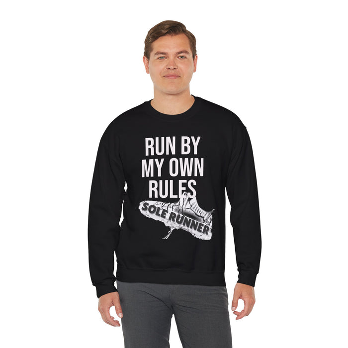 Run By My Own Rules: Unisex Heavy Blend™ Crewneck Sweatshirt