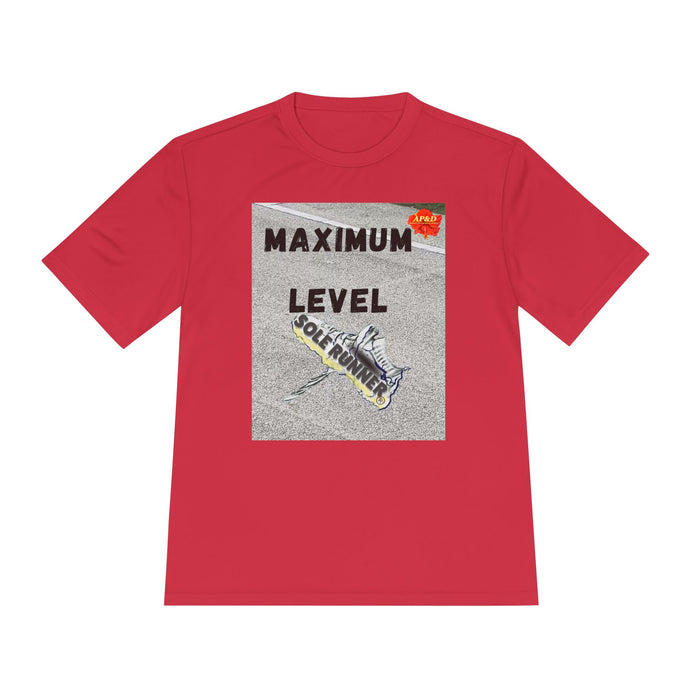 Maximum Level-Whimsical Moisture Wicking Unisex T-Shirt For Runners