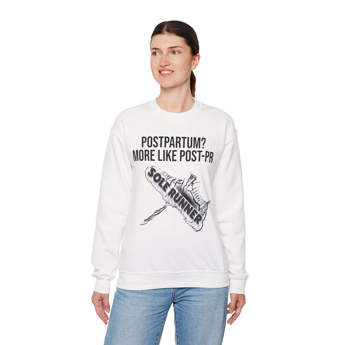 Postpartum? More Like Post-PR: Unisex Heavy Blend™ Crewneck Sweatshirt