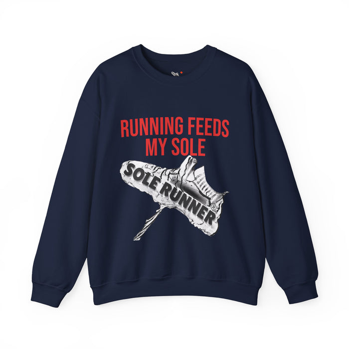 Running Feeds My Sole: Unisex Heavy Blend™ Crewneck Sweatshirt