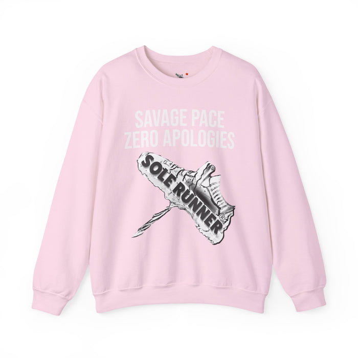 Savage Pace Zero Apologies: Unisex Heavy Blend™ Crewneck Sweatshirt