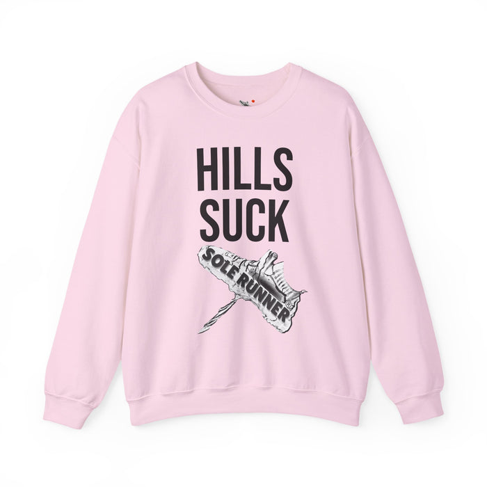 Hills Suck: Unisex Heavy Blend™ Crewneck Sweatshirt