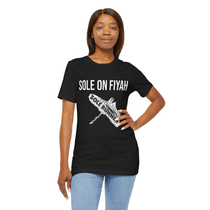 Sole On Fiyah: Unisex Jersey Short Sleeve Tee