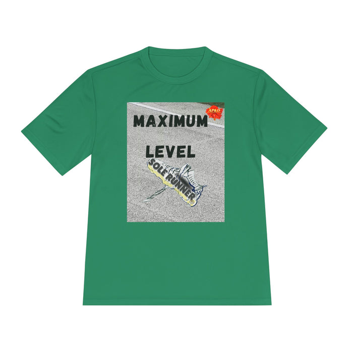 Maximum Level-Whimsical Moisture Wicking Unisex T-Shirt For Runners