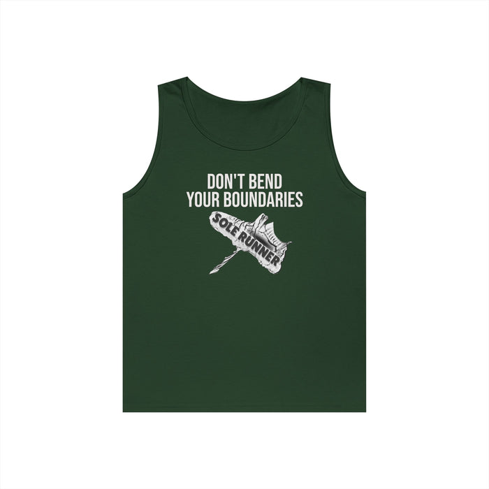 Don't Bend Your Boundaries: Unisex Heavy Cotton Tank Top
