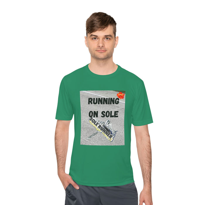 Running On Sole-Whimsical Moisture Wicking Unisex T-Shirt.
