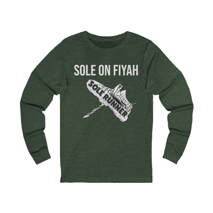 Sole On Fiyah: Unisex Jersey Long Sleeve Tee