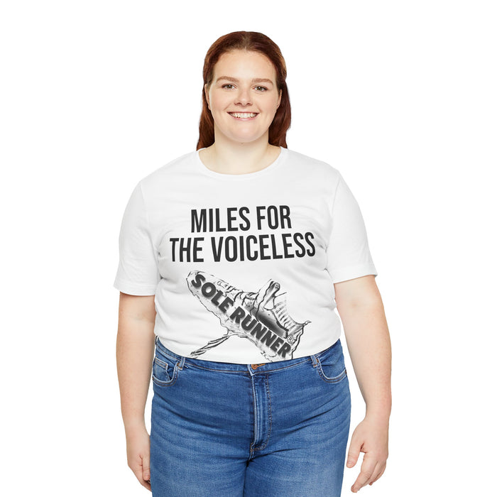 Miles For The Voiceless: Unisex Jersey Short Sleeve Tee