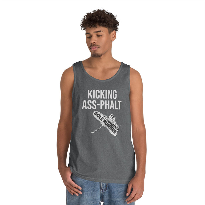 Kicking Ass-Phalt: Unisex Heavy Cotton Tank Top