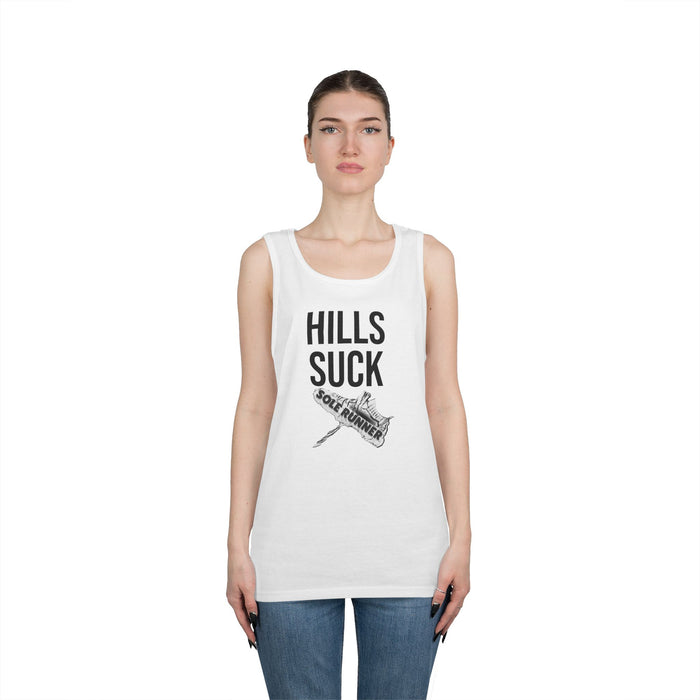 Hills Suck: Unisex Heavy Cotton Tank Top