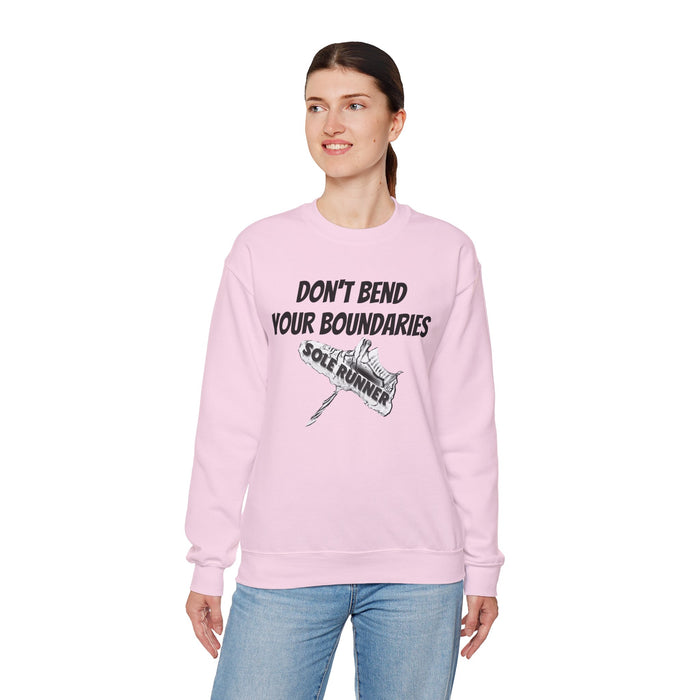 Don't Bend Your Boundaries: Unisex Heavy Blend™ Crewneck Sweatshirt