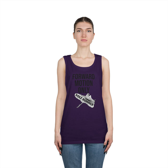 Forward Motion Only: Unisex Heavy Cotton Tank Top