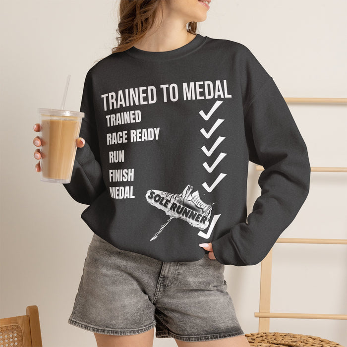 Trained To Medal: Unisex Heavy Blend™ Crewneck Sweatshirt