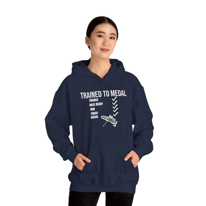 Trained To Medal: Unisex Heavy Blend™ Hooded Sweatshirt