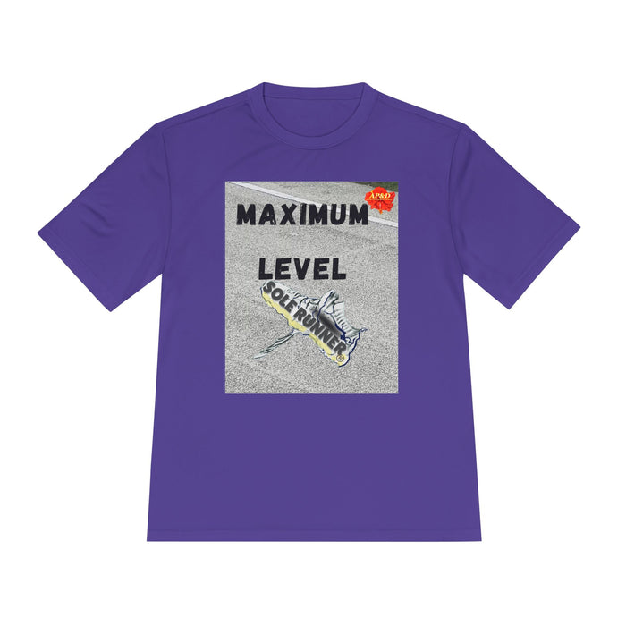Maximum Level-Whimsical Moisture Wicking Unisex T-Shirt For Runners