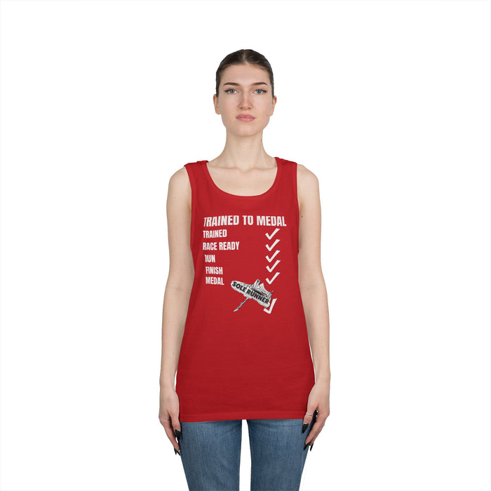 Trained To Medal: Unisex Heavy Cotton Tank Top
