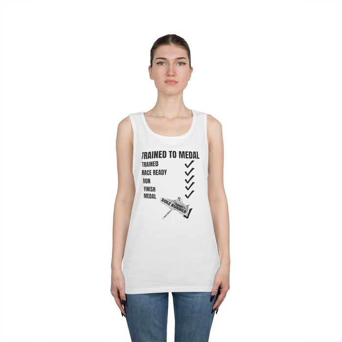 Trained To Medal: Unisex Heavy Cotton Tank Top