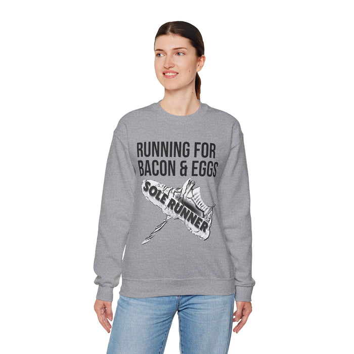 Running For Bacon & Eggs: Unisex Heavy Blend™ Crewneck Sweatshirt