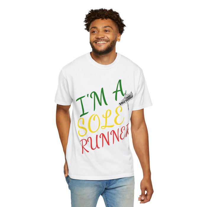 I'm Sole Runner®-Rasta Colors: Unisex Garment-Dyed T-shirt
