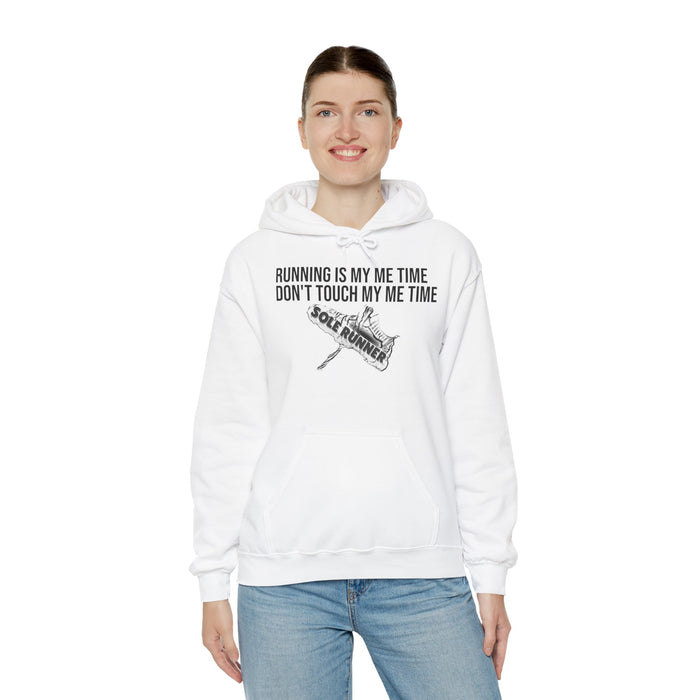 Running Is My Me Time. Don't Touch My Me Time: Unisex Heavy Blend™ Hooded Sweatshirt