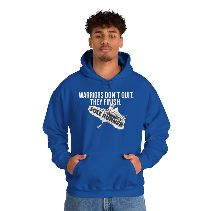 Warriors Don't Quit. They Finish.: Unisex Heavy Blend™ Hooded Sweatshirt