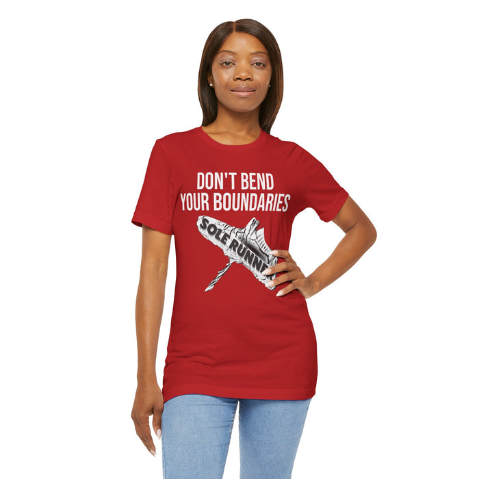Don't Bend Your Boundaries: Unisex Jersey Short Sleeve Tee