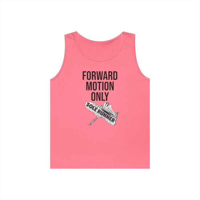 Forward Motion Only: Unisex Heavy Cotton Tank Top