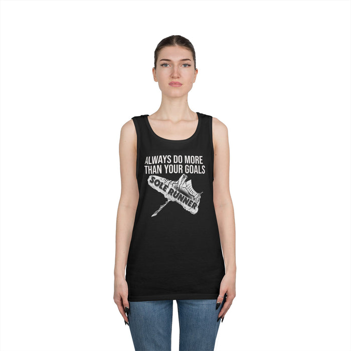 Always Do More Than Your Goal: Unisex Heavy Cotton Tank Top