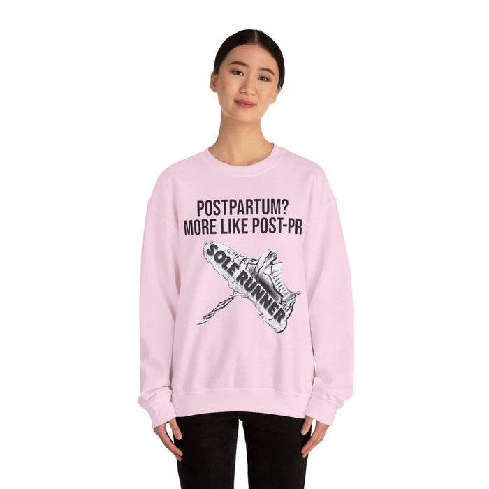 Postpartum? More Like Post-PR: Unisex Heavy Blend™ Crewneck Sweatshirt