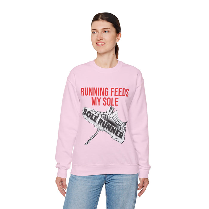 Running Feeds My Sole: Unisex Heavy Blend™ Crewneck Sweatshirt