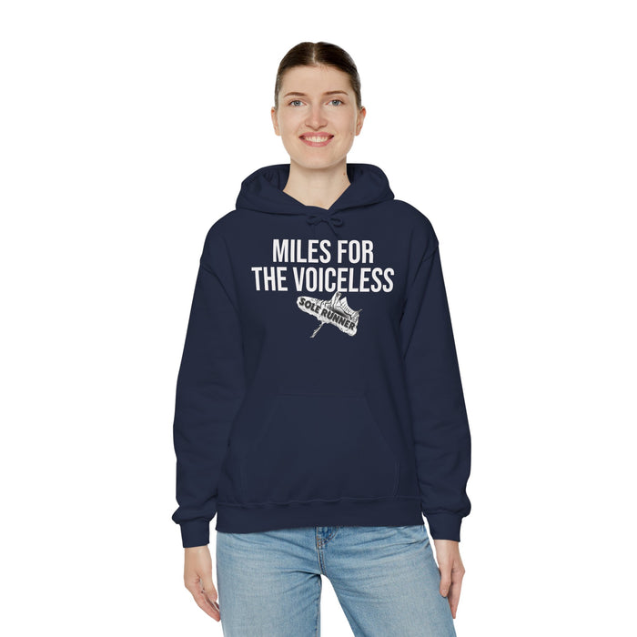 Miles For The Voiceless: Unisex Heavy Blend™ Hooded Sweatshirt