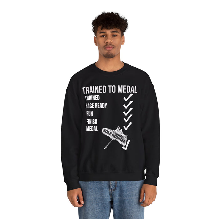 Trained To Medal: Unisex Heavy Blend™ Crewneck Sweatshirt