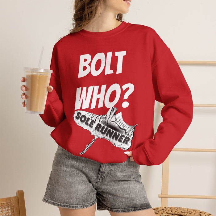 Bolt Who?: Unisex Heavy Blend™ Crewneck Sweatshirt