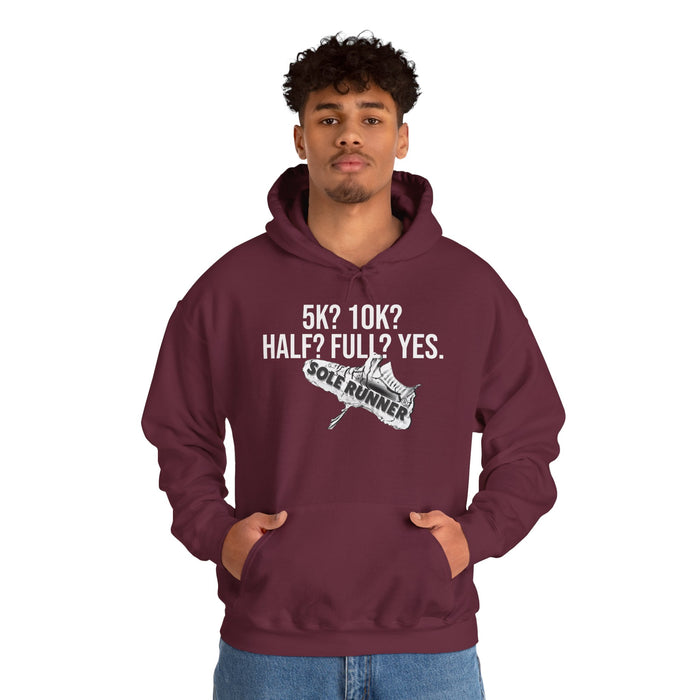5k? 10K? Half? Full? Yes: Unisex Heavy Blend™ Hooded Sweatshirt