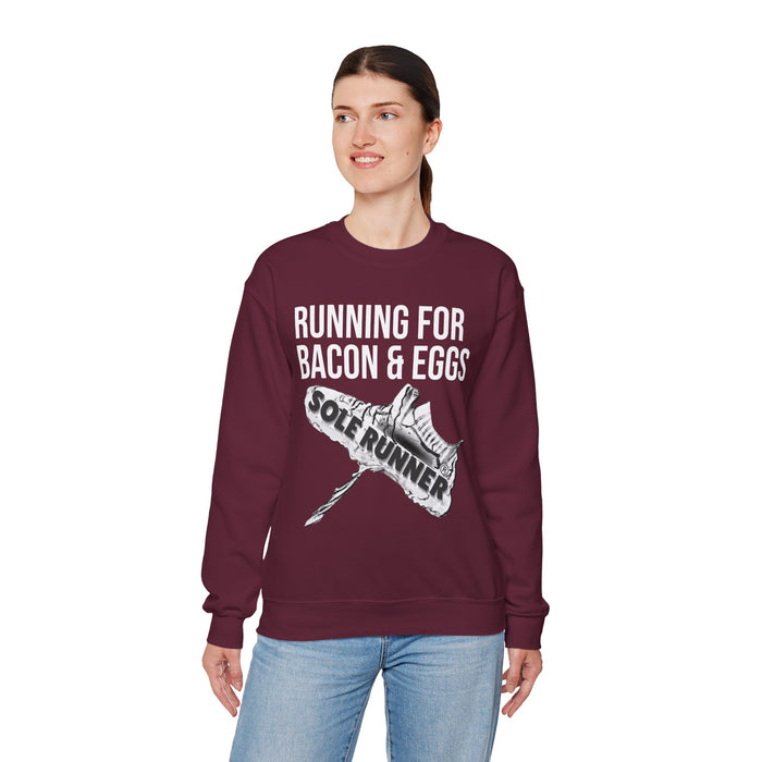 Running For Bacon & Eggs: Unisex Heavy Blend™ Crewneck Sweatshirt